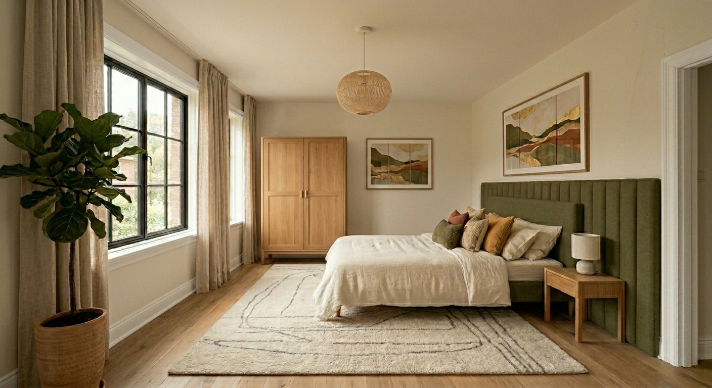 Furnished bedroom