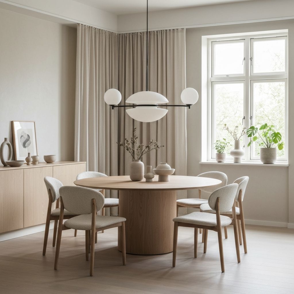 Elegantly furnished dining space