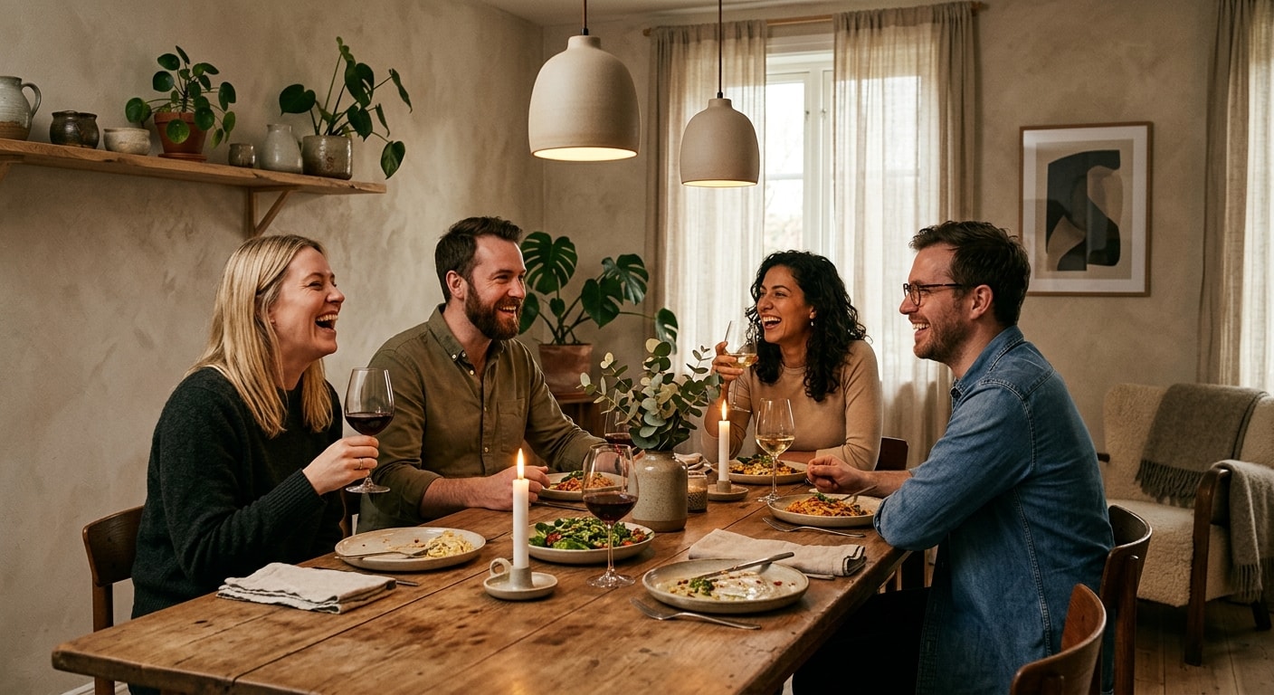 Jantar com amigos